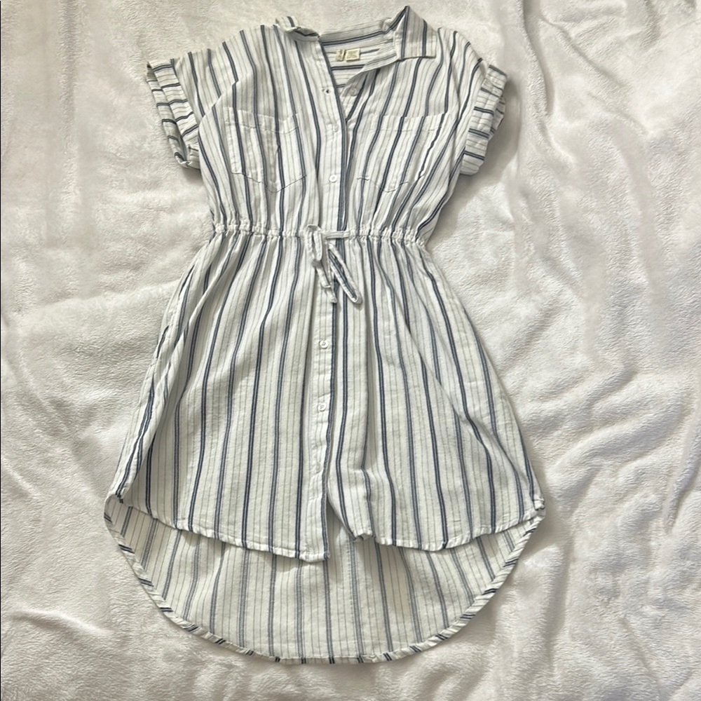 Striped Blue and White Womens Dress in size medium